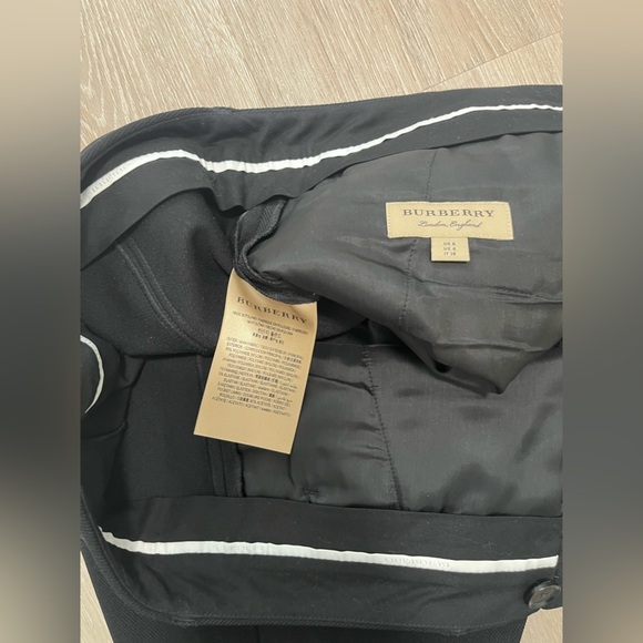 Burberry Black Skinny Trousers Crop with Zippers Riding - Picture 3 of 14